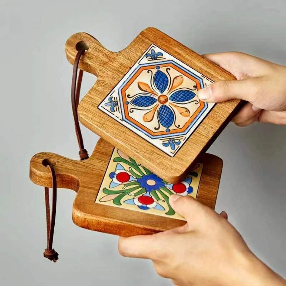 Ceramic Tile Blank - Japon Tarzı Isıya Dayanıklı Masif Ahşap