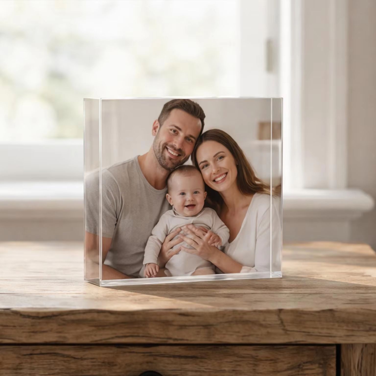 Photo Acrylic Block - Kişiye Özel Arkadaşlık Fotoğraf Bloğu, Kişiselleştirilmiş