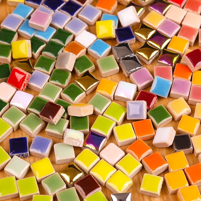 Ceramic Tile Blank - 100g DIY Seramik Mozaik Fayansları Cam