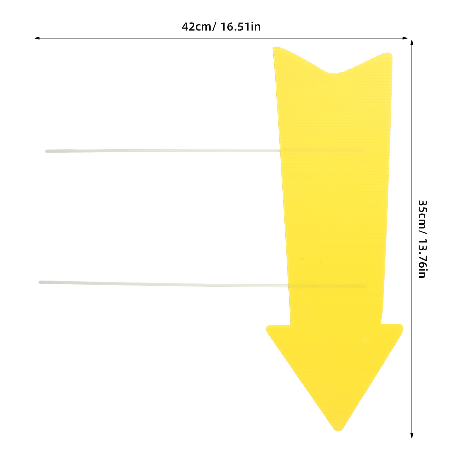 10 Adet Boş Sarı Ok İşareti Ol - Yard Sign Blank incelemesi ve fiyatı
