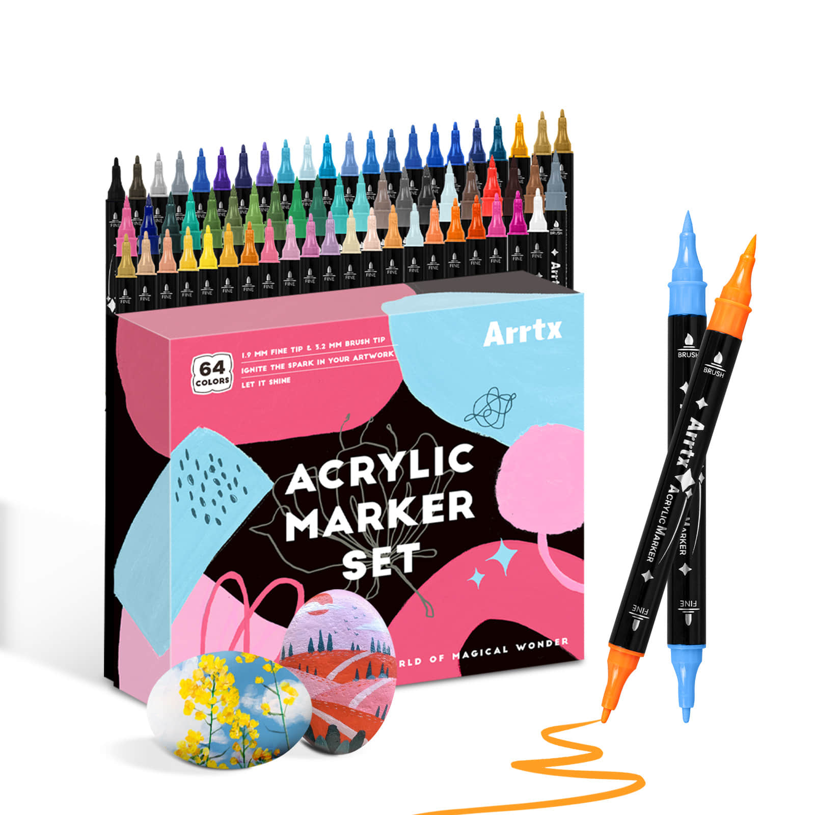 Arrtx 64 Renk Akrilik Boya Kal - Copic Marker Classic incelemesi ve fiyatı